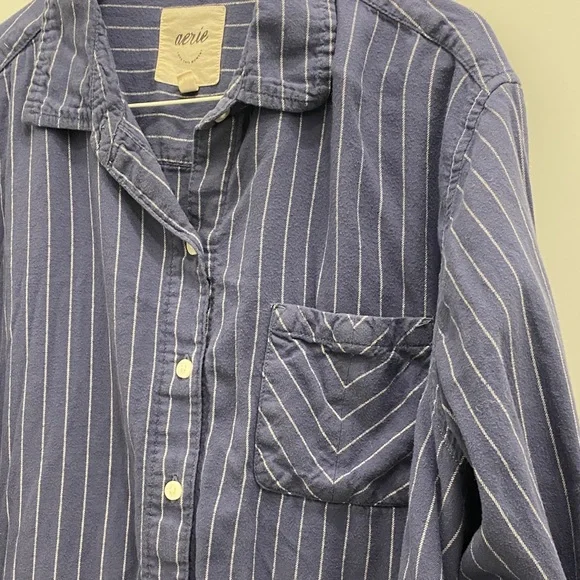 Aerie Navy Striped Top - Picture 3 of 8